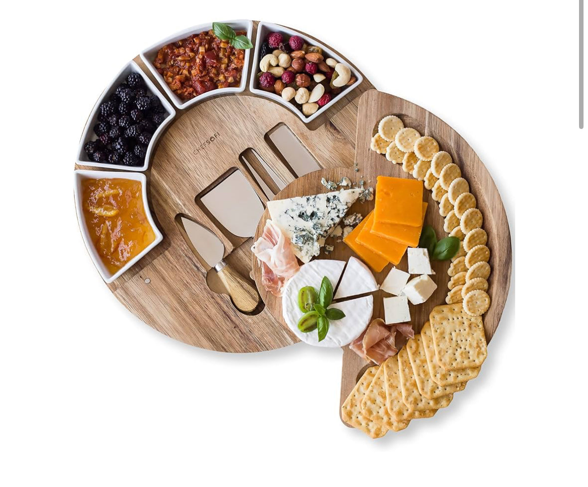 Ramekin Serving Board with Utensils