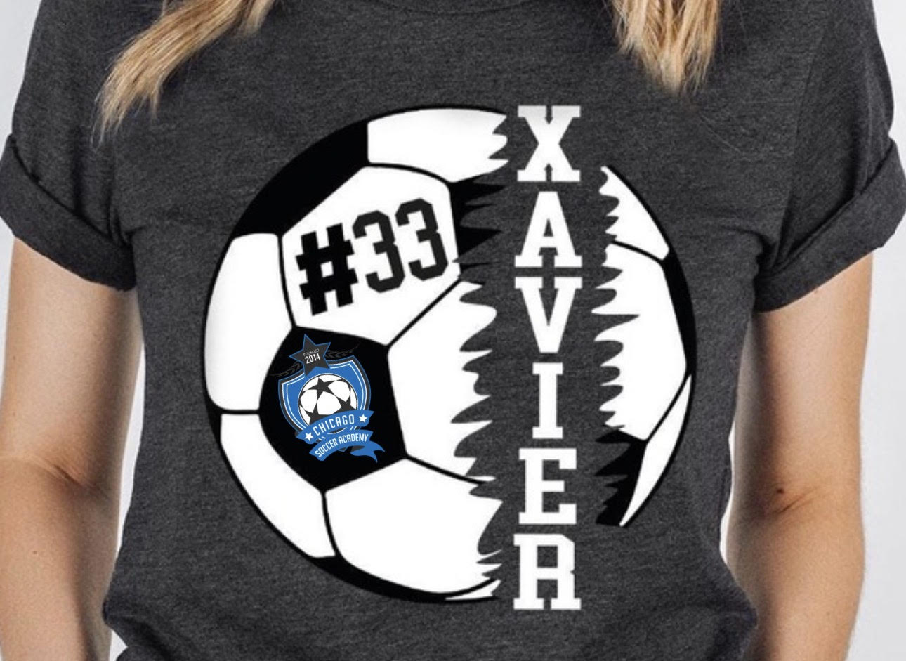 Player name soccer ball