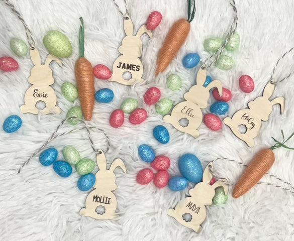 Easter Bunny basket tag