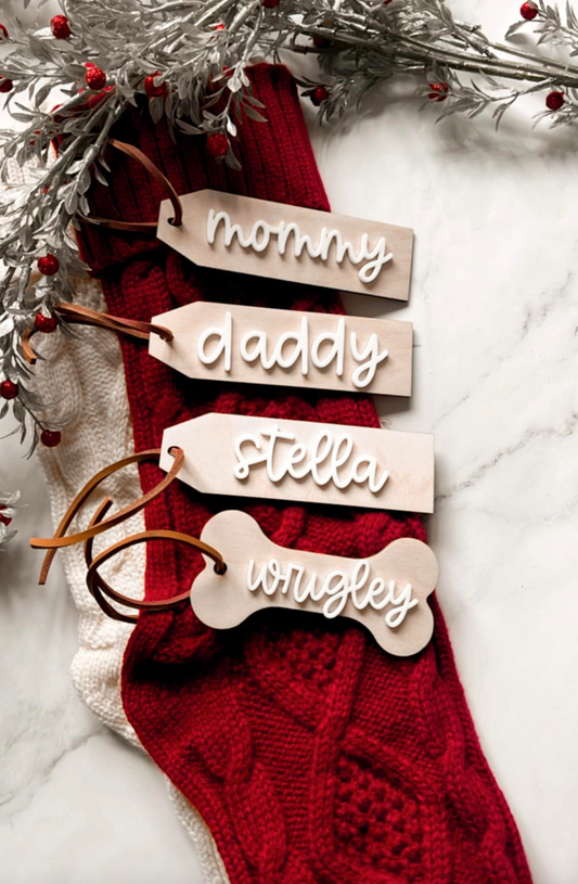 Custom Stocking Tags