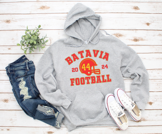 Batavia Football with # in helmet