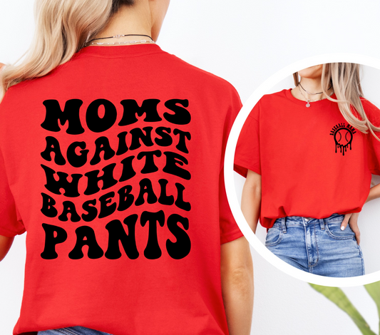 Moms against white pants