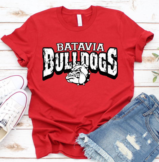 Batavia Bulldogs Distressed