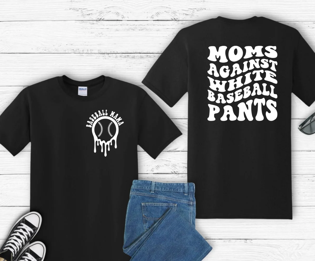Moms against white pants