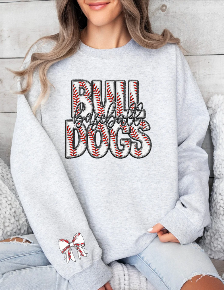 Baseball FAUX stitch