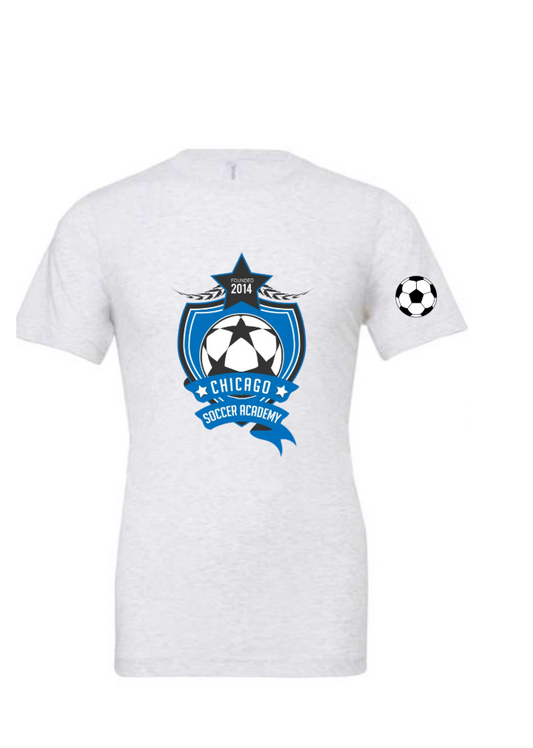 CSA with soccer ball on sleeve